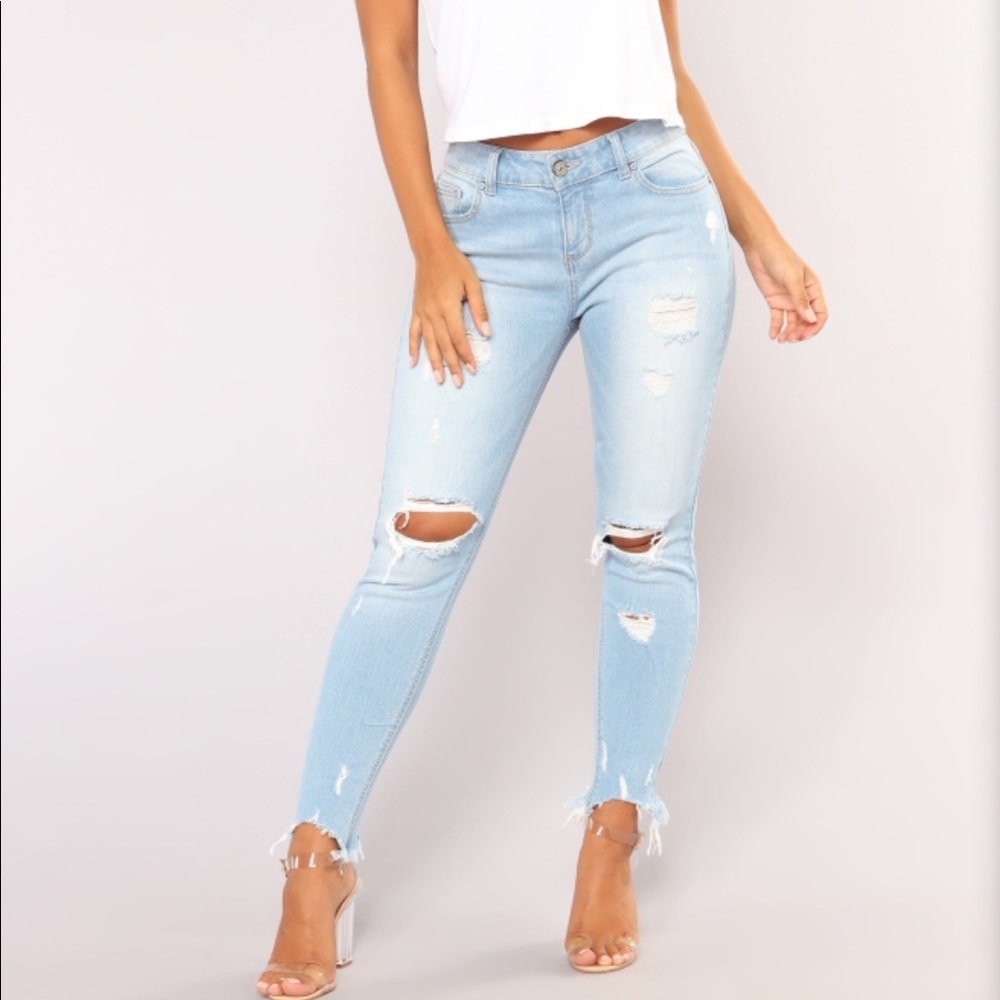 Fashion Nova Ripped Jeans